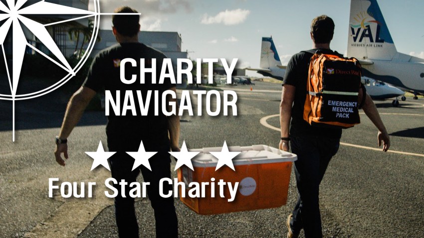 Charity Navigator 4 Star Charity Rating - Direct Relief