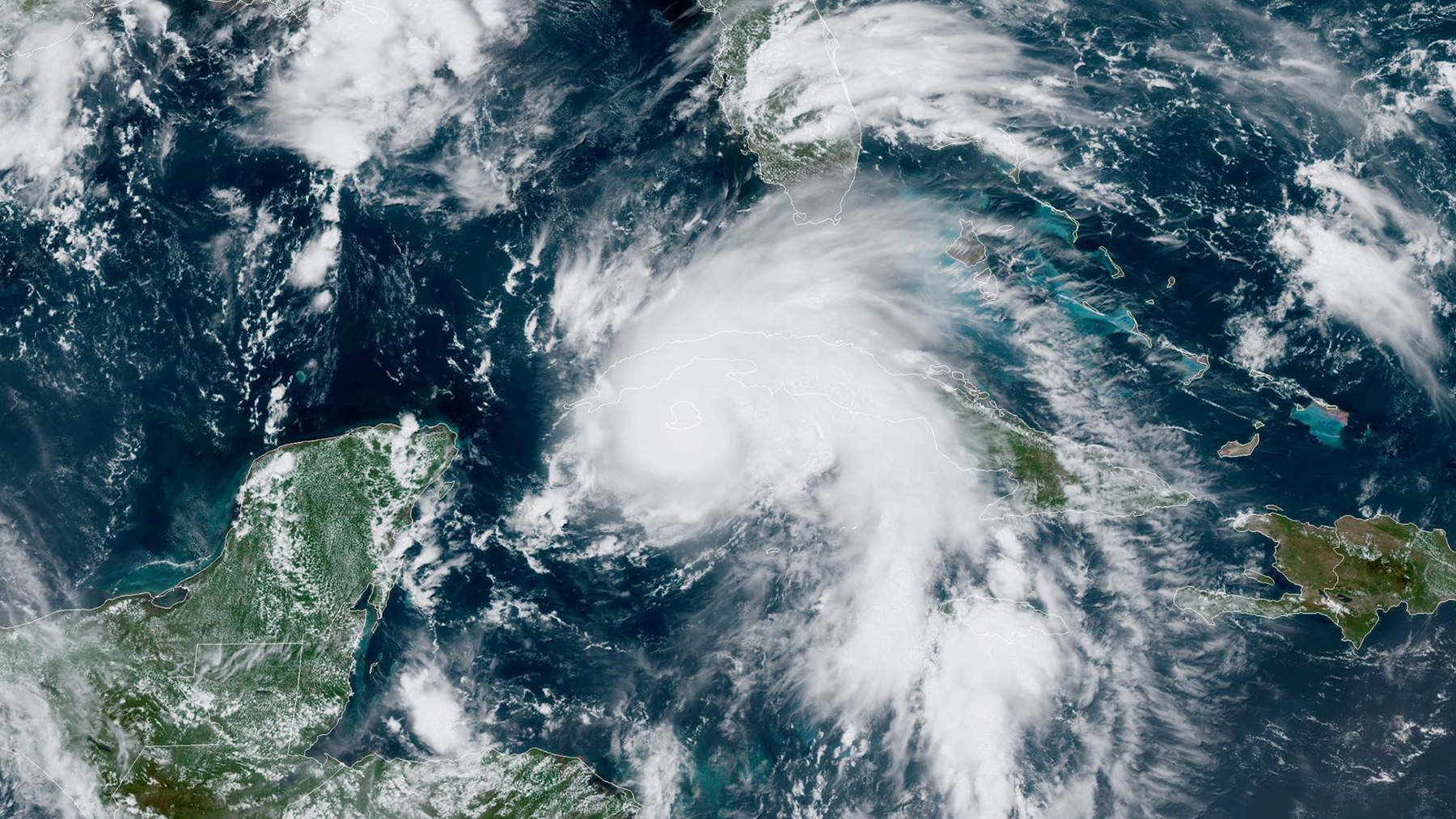 Hurricane Ida over the Caribbean on August 27, 2021. The storm made landfall in Louisiana Sunday and Direct Relief is coordinating with state and local officials about emergency medical needs. (Image courtesy of NOAA)